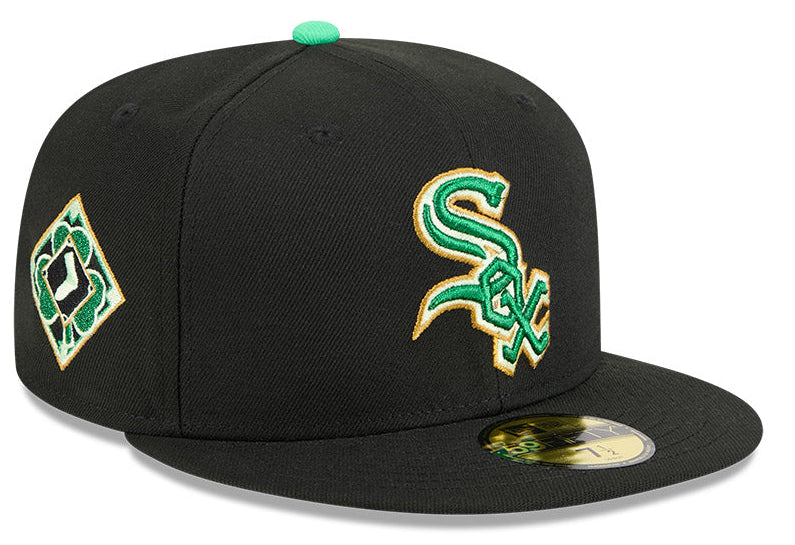 Chicago White Sox New Era Black 2026 St. Patrick's Day Authentic Collection On-Field 59FIFTY Fitted Hat for Men product