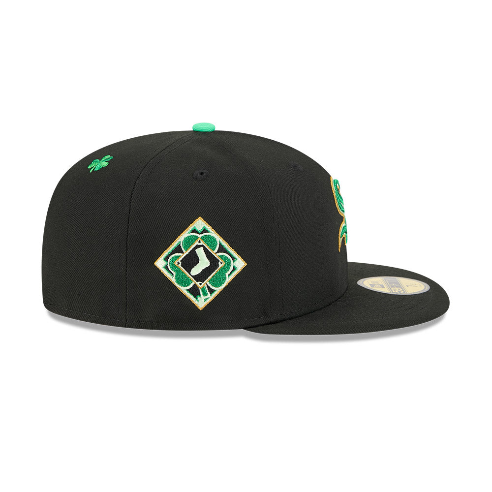 Chicago White Sox New Era Black 2026 St. Patrick's Day Authentic Collection On-Field 59FIFTY Fitted Hat for Men product
