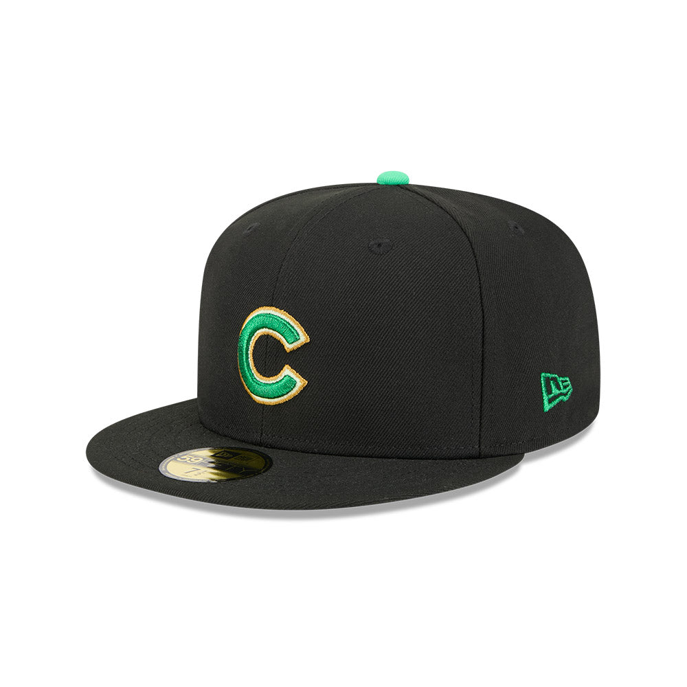 Chicago Cubs New Era Black 2026 St. Patrick's Day Authentic Collection On-Field 59FIFTY Fitted Hat for Men product image 3,