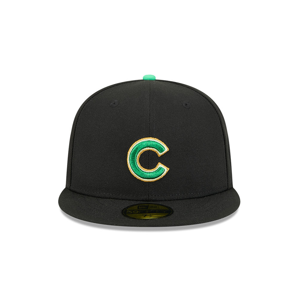 Chicago Cubs New Era Black 2026 St. Patrick's Day Authentic Collection On-Field 59FIFTY Fitted Hat for Men product image 2,