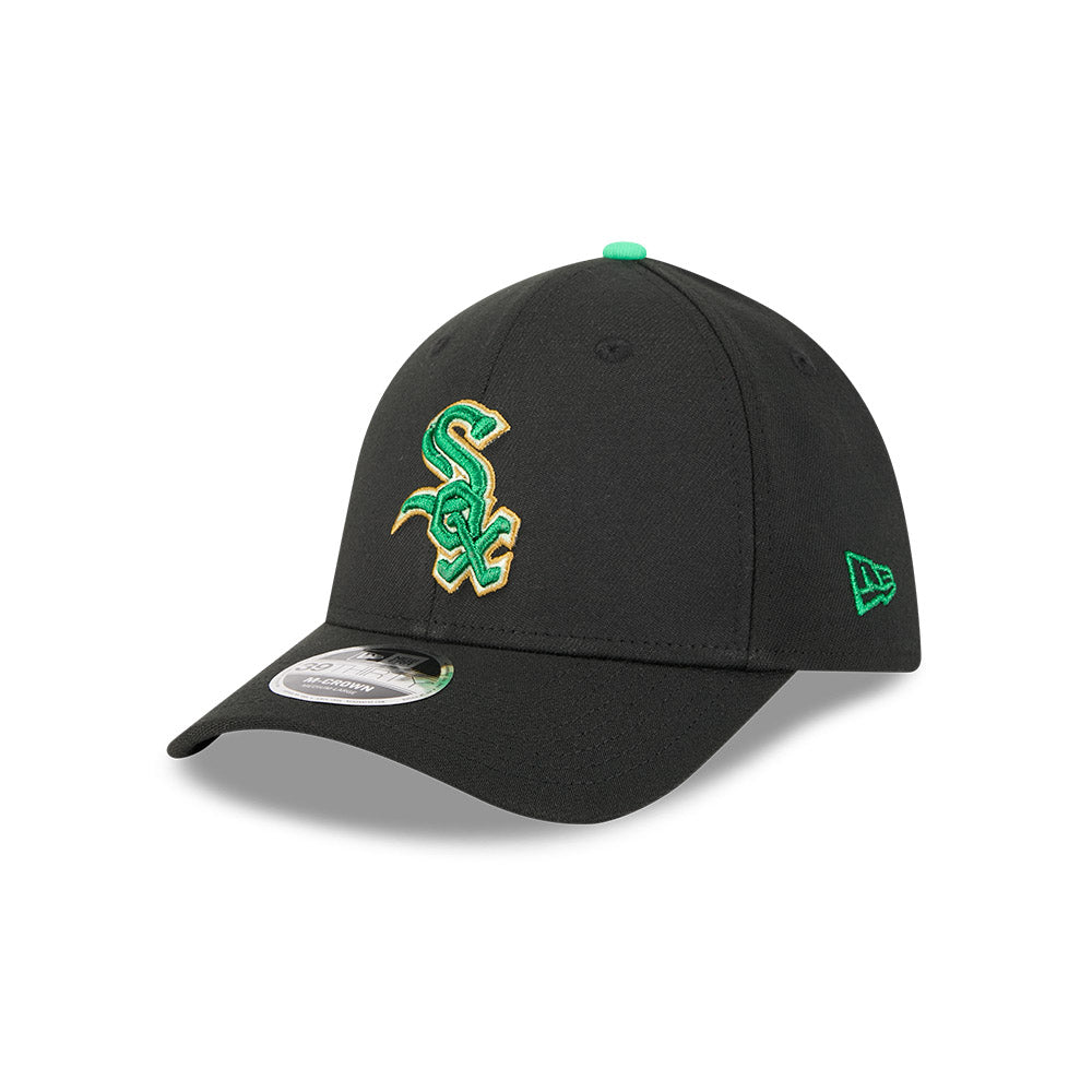 Chicago White Sox New Era M-Crown 39Thirty St. Patrick's Day Flex Fit Hat product image 3, provided for visual reference and