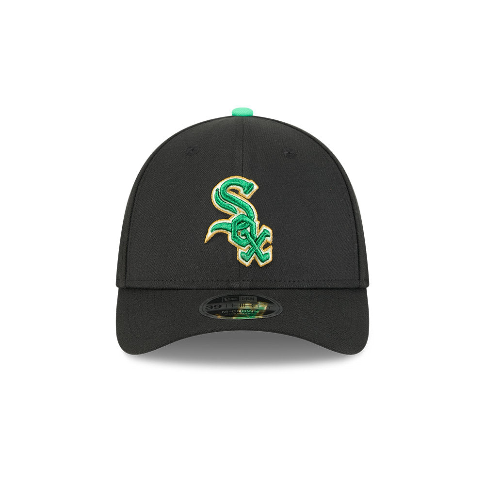 Chicago White Sox New Era M-Crown 39Thirty St. Patrick's Day Flex Fit Hat product image 2, provided for visual reference and