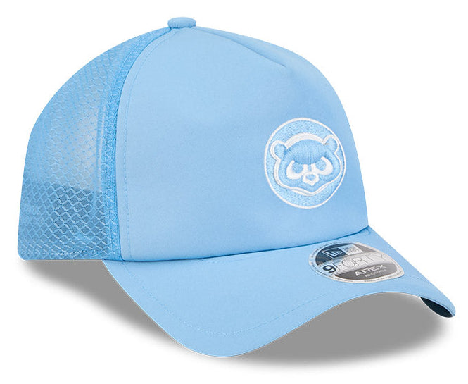 Chicago Cubs New Era 2026 Batting Practice 9Forty APEX "1984 Bear" Logo Snap Adjustable Hat-Sky Blue product image 1,