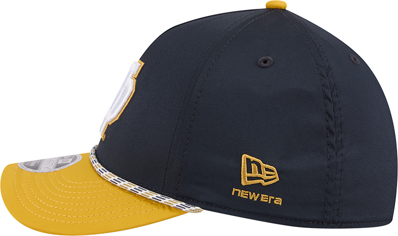 Mens New Era Notre Dame Fighting Irish M-Crown A-Frame Rope 39THIRTY Flex Hat-Gold/Navy product image 6, provided for visual