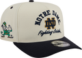 Notre Dame Fighting Irish New Era Arched Ivory A-Frame 9FIFTY Snapback Hat product image 1, provided for visual reference