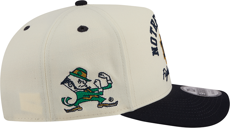 Notre Dame Fighting Irish New Era Arched Ivory A-Frame 9FIFTY Snapback Hat product image 6, provided for visual reference