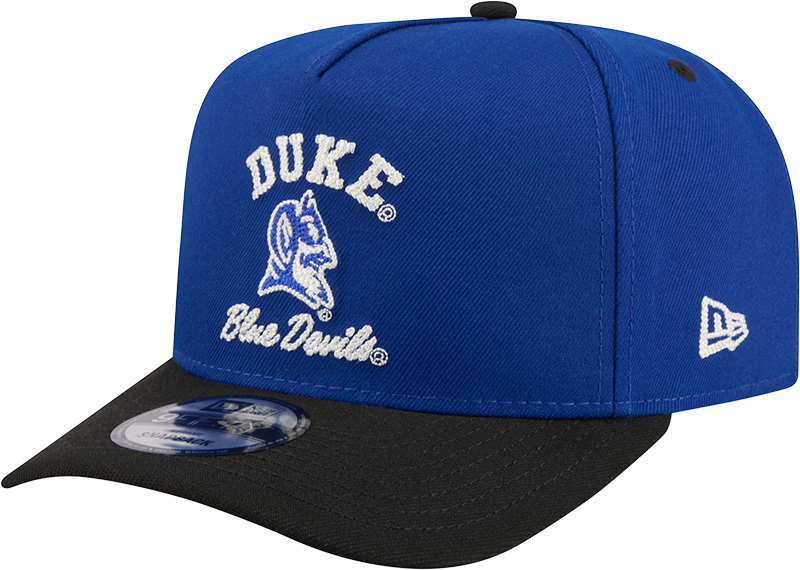 Duke Blue Devils New Era Blue A-Frame 9FIFTY Snapback Hat-Mascot Logo product image 3, provided for visual reference and