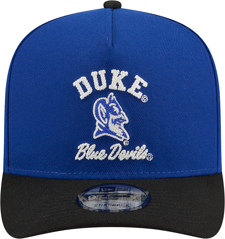 Duke Blue Devils New Era Blue A-Frame 9FIFTY Snapback Hat-Mascot Logo product image 2, provided for visual reference and