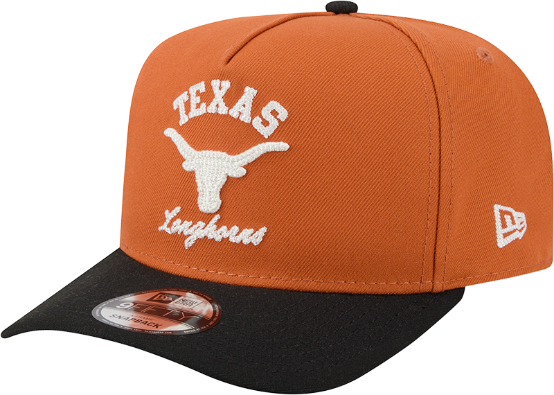 Texas Longhorns New Era Arched Burnt Orange A-Frame 9FIFTY Snapback Hat product image 3, provided for visual reference and