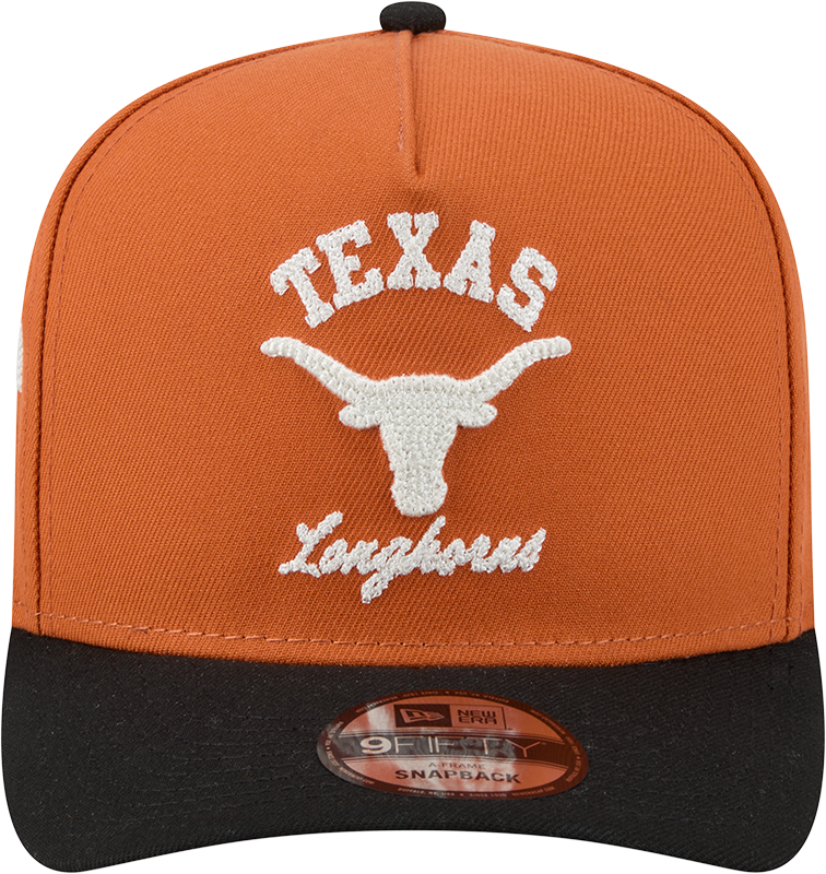 Texas Longhorns New Era Arched Burnt Orange A-Frame 9FIFTY Snapback Hat product image 2, provided for visual reference and