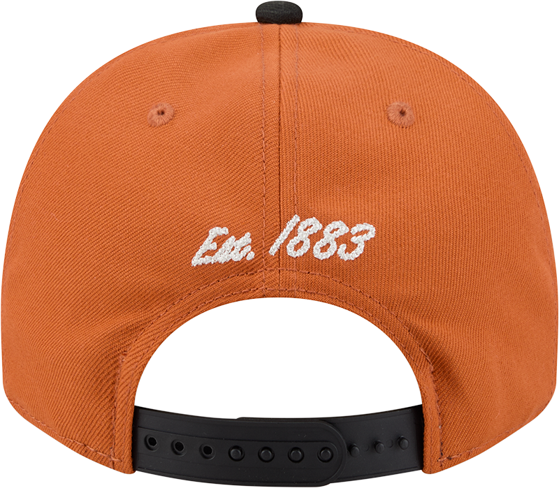 Texas Longhorns New Era Arched Burnt Orange A-Frame 9FIFTY Snapback Hat product image 4, provided for visual reference and