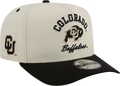 Colorado Buffaloes New Era Arched Ivory A-Frame 9FIFTY Snapback Hat product image 1, provided for visual reference and