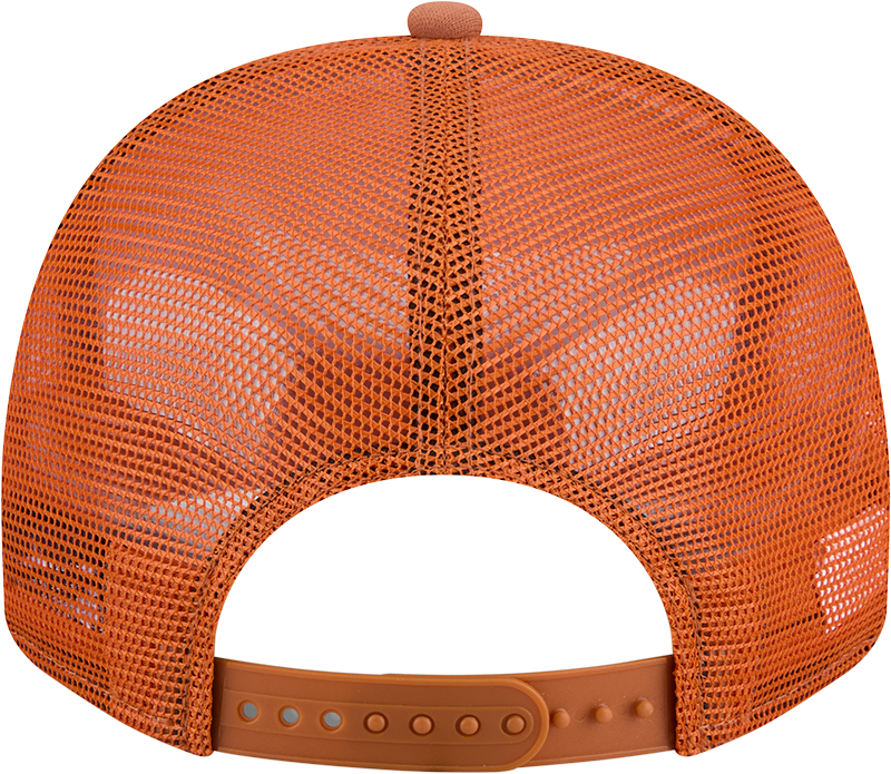 Texas Longhorns New Era Burnt Orange Fade Rope 9FIFTY A-FRAME Trucker Snapback Hat product image 4, provided for visual
