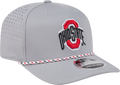 Ohio State Buckeyes New Era Gray Rope 9SEVENTY Stretch-Snap Adjustable Hat product image 1, provided for visual reference
