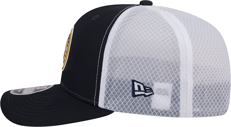 Notre Dame Fighting Irish New Era Navy/White 9SEVENTY Trucker Stretch Snap Hat for Men product image 7, provided for visual