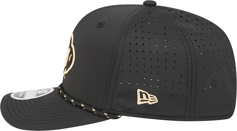 Colorado Buffaloes New Era Black Rope 9SEVENTY Stretch-Snap Adjustable Hat product image 6, provided for visual reference