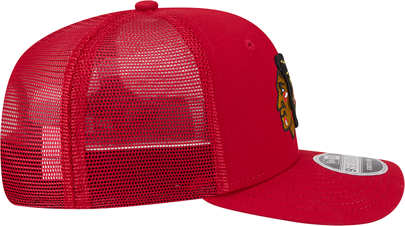 Chicago Blackhawks New Era Red 9SEVENTY Trucker Hat for Men product image 6, provided for visual reference and product