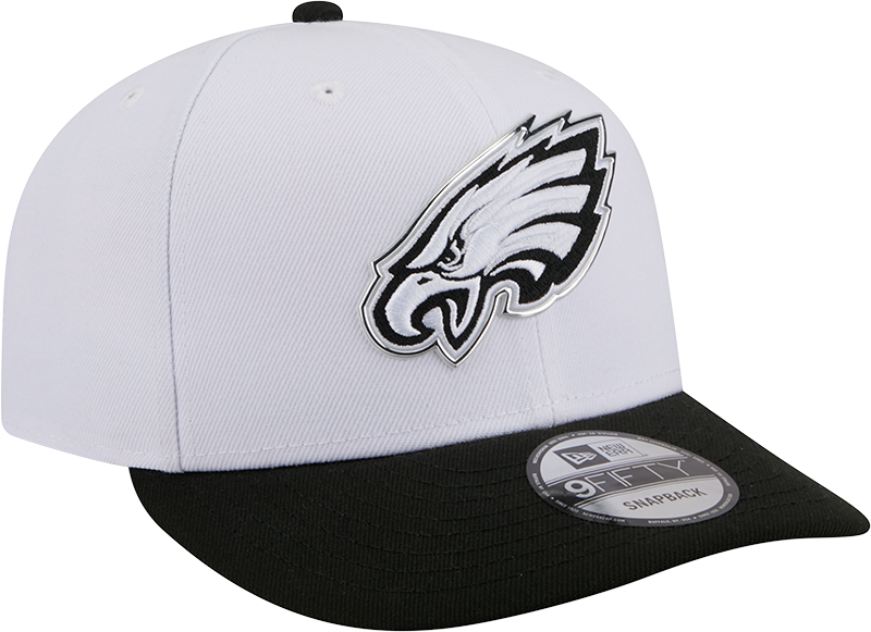 Philadelphia Eagles New Era White/Black 2026 NFL Draft 9FIFTY Snapback Adjustable Hat product image 3, provided for visual