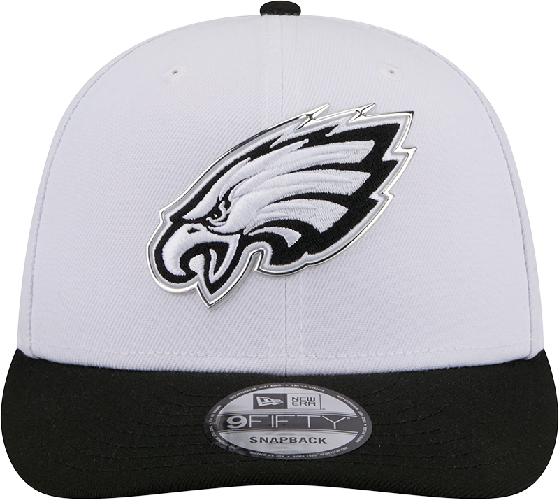 Philadelphia Eagles New Era White/Black 2026 NFL Draft 9FIFTY Snapback Adjustable Hat product image 2, provided for visual