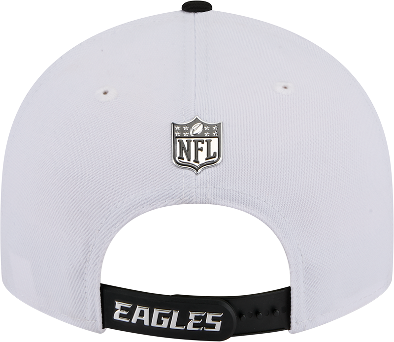 Philadelphia Eagles New Era White/Black 2026 NFL Draft 9FIFTY Snapback Adjustable Hat product image 7, provided for visual