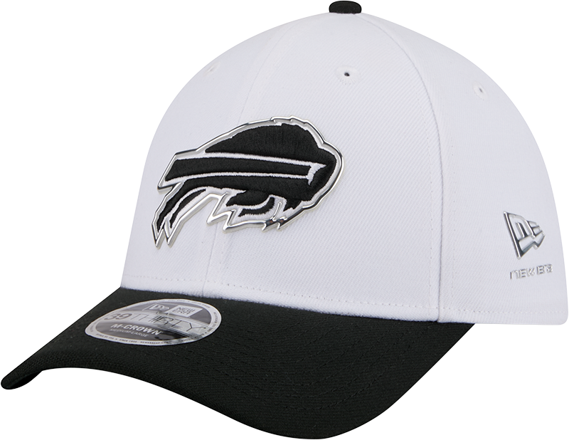 Buffalo Bills New Era White/Black 2026 NFL Draft 39THIRTY M-Crown Flex Hat product image 1, provided for visual reference