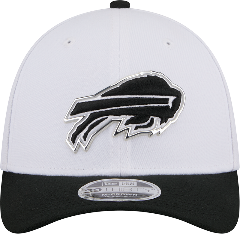 Buffalo Bills New Era White/Black 2026 NFL Draft 39THIRTY M-Crown Flex Hat product image 2, provided for visual reference