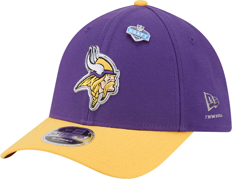 Minnesota Vikings New Era Purple/Yellow 2026 NFL Draft 39THIRTY M-Crown Flex Hat product image 1, provided for visual