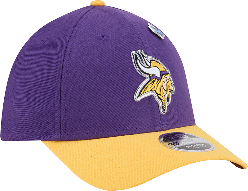 Minnesota Vikings New Era Purple/Yellow 2026 NFL Draft 39THIRTY M-Crown Flex Hat product image 3, provided for visual