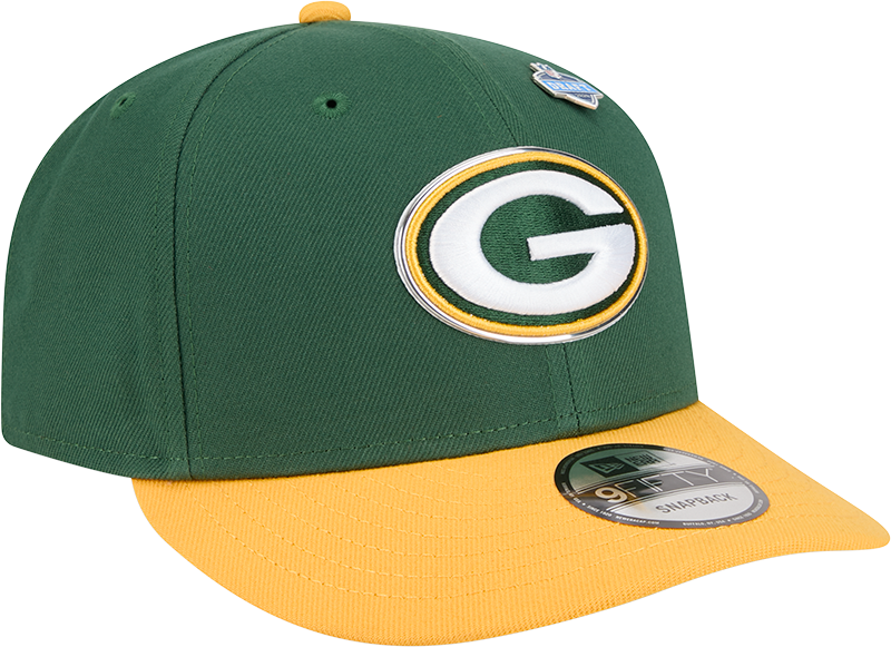 Green Bay Packers New Era Green 2026 NFL Draft 9FIFTY Snapback Adjustable Hat product image 3, provided for visual reference