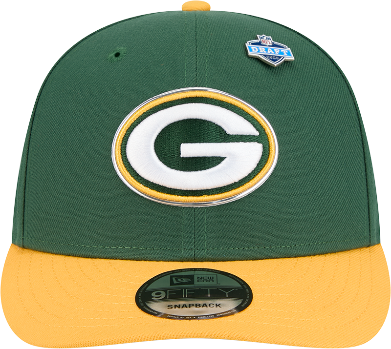 Green Bay Packers New Era Green 2026 NFL Draft 9FIFTY Snapback Adjustable Hat product image 2, provided for visual reference