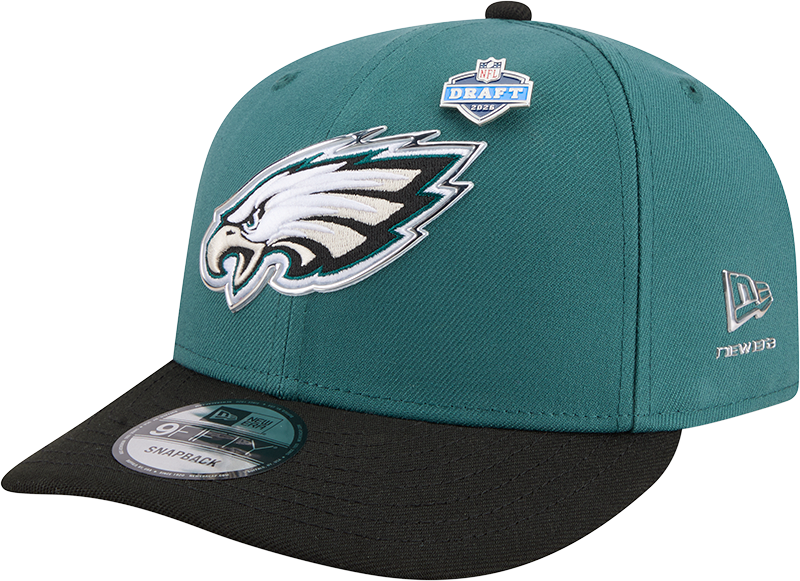 Philadelphia Eagles New Era Green 2026 NFL Draft 9FIFTY Snapback Adjustable Hat product image 1, provided for visual