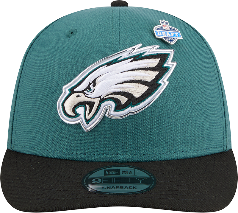 Philadelphia Eagles New Era Green 2026 NFL Draft 9FIFTY Snapback Adjustable Hat product image 2, provided for visual