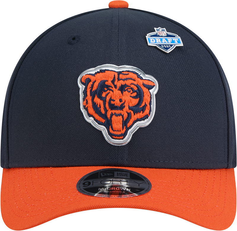 Chicago Bears New Era Navy 2026 NFL Draft 9FORTY M-Crown Snapback Adjustable Hat product image 2, provided for visual