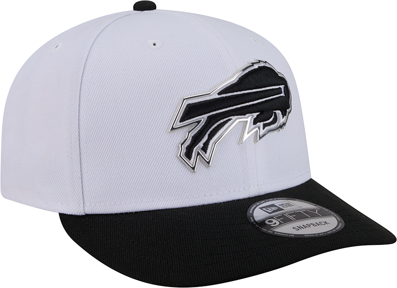 Buffalo Bills New Era White/Black 2026 NFL Draft 9FIFTY Snapback Adjustable Hat product image 3, provided for visual