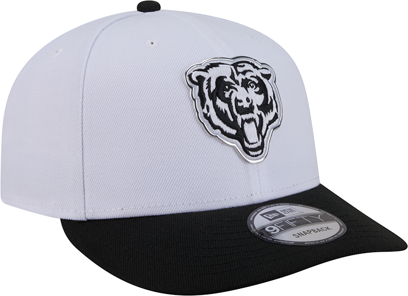 Chicago Bears New Era White/Black 2026 NFL Draft 9FIFTY Snapback Adjustable Hat product image 3, provided for visual