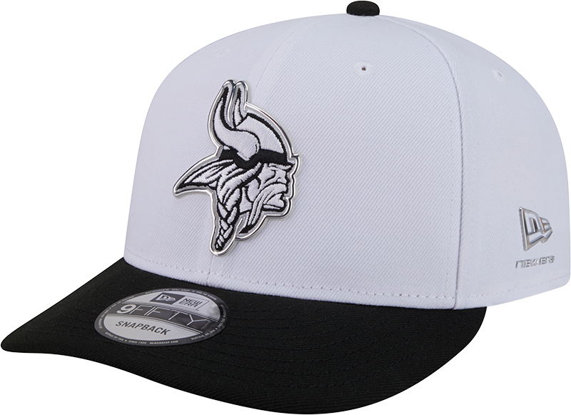 Minnesota Vikings New Era White/Black 2026 NFL Draft 9FIFTY Snapback Adjustable Hat product image 1, provided for visual