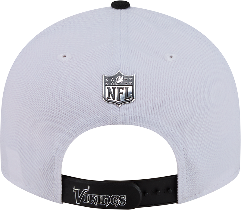Minnesota Vikings New Era White/Black 2026 NFL Draft 9FIFTY Snapback Adjustable Hat product image 6, provided for visual