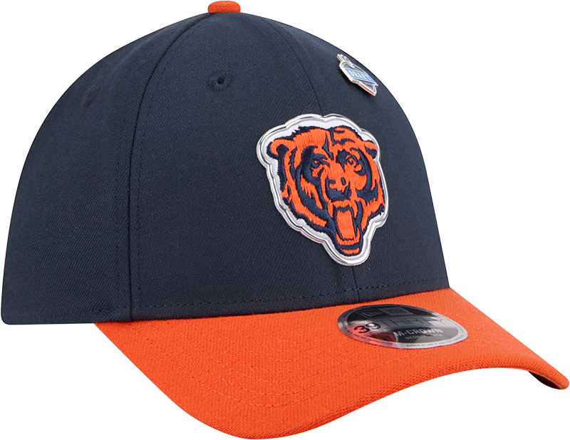 Chicago Bears New Era Navy/Orange 2026 NFL Draft 39THIRTY M-Crown Flex Hat product image 3, provided for visual reference