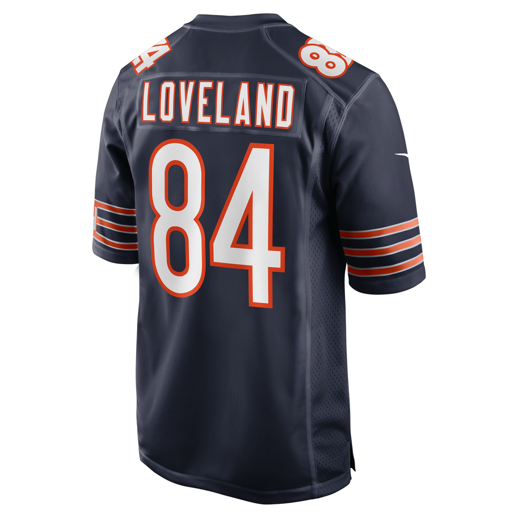 Chicago Bears Colston Loveland Nike Navy Team Color Game Jersey for Men product image 3, provided for visual reference and
