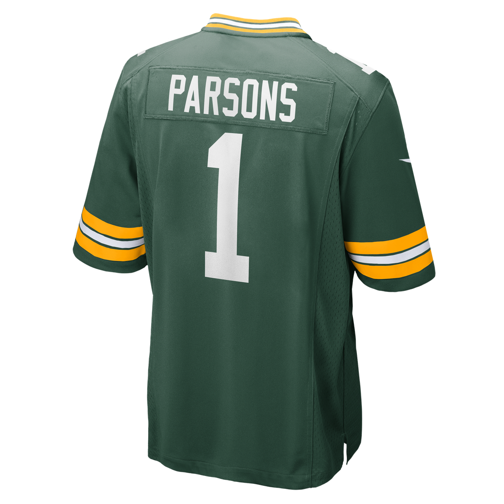 Green Bay Packers Micah Parsons Nike Green Player Game Jersey for Men product image 3, provided for visual reference and