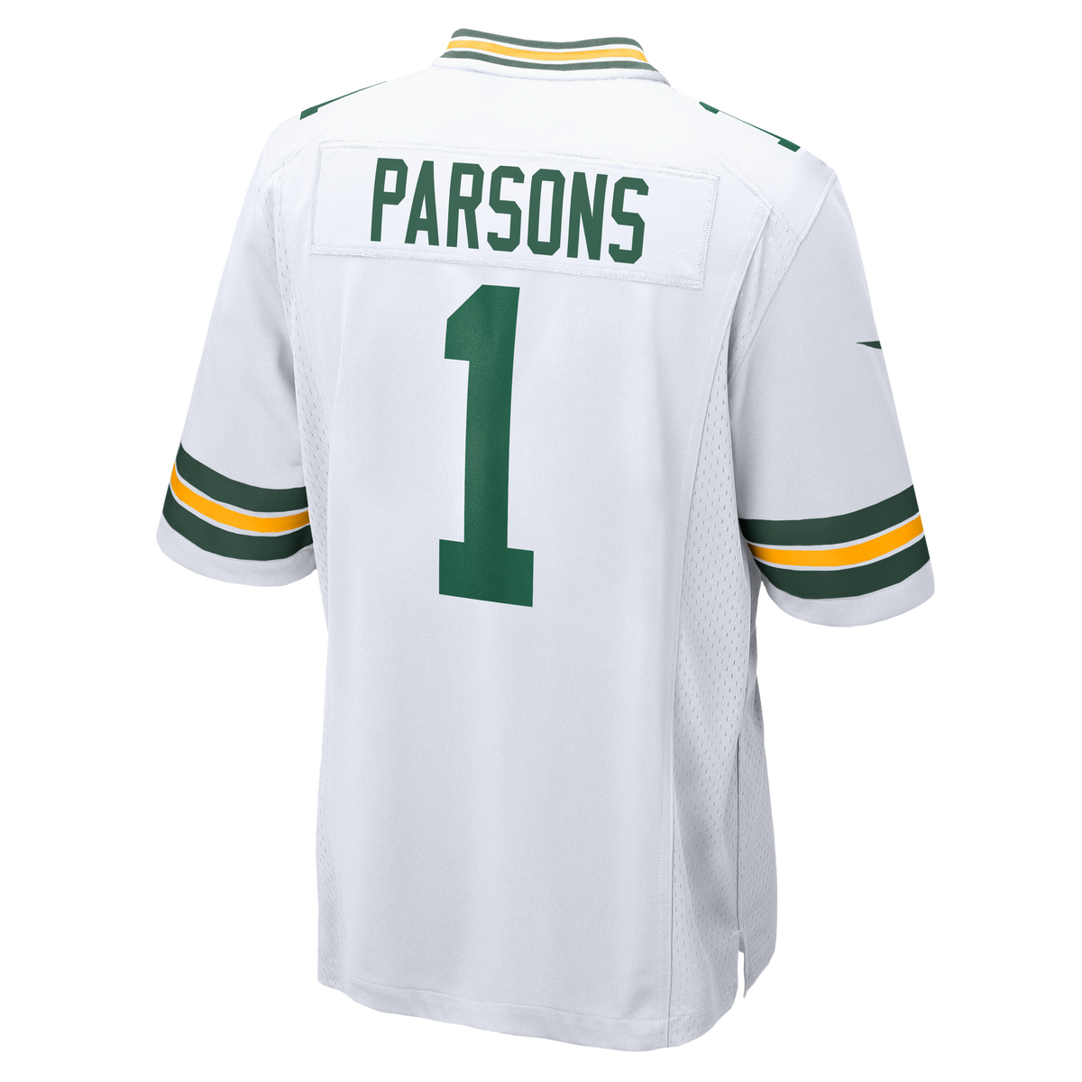 Green Bay Packers Micah Parsons Nike White Player Game Jersey for Men product image 3, provided for visual reference and
