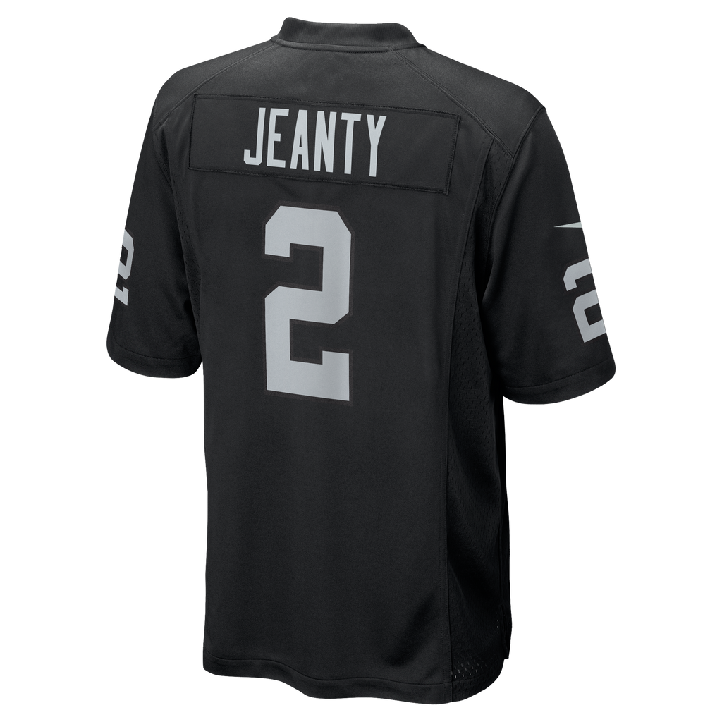 Ashton Jeanty Las Vegas Raiders Nike Black Replica Game Jersey for Men product image 3, provided for visual reference and