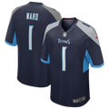 Cam Ward Tennessee Titans Nike Navy Replica Game Jersey for Men product image 1, provided for visual reference and product