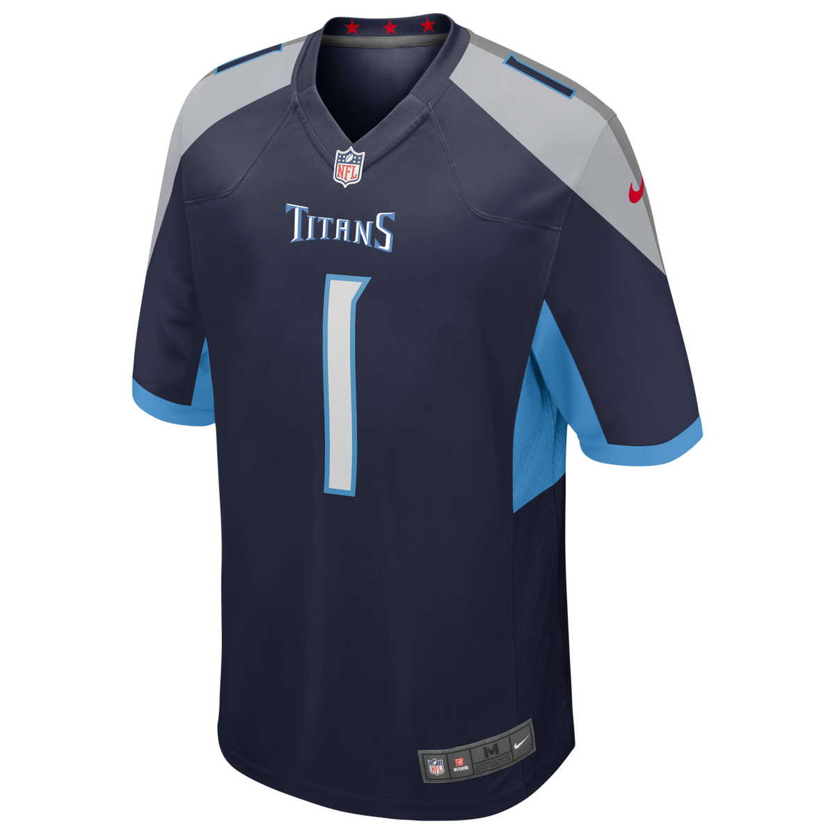 Cam Ward Tennessee Titans Nike Navy Replica Game Jersey for Men product image 2, provided for visual reference and product