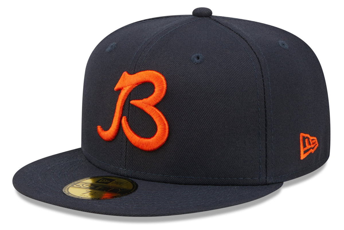 Chicago Bears "B" Logo Nightshift Navy Traditions New Era 59FIFTY Fitted Hat product image 1, provided for visual reference