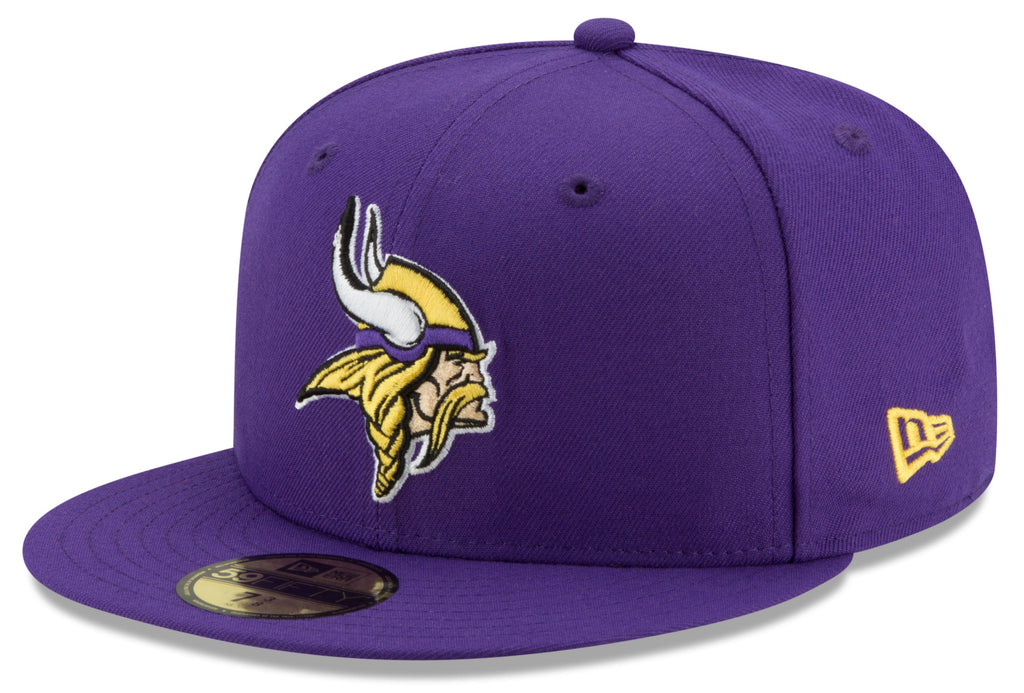 Minnesota Vikings Purple Basic 59FIFTY Fitted Hat product image 1, provided for visual reference and product detail review