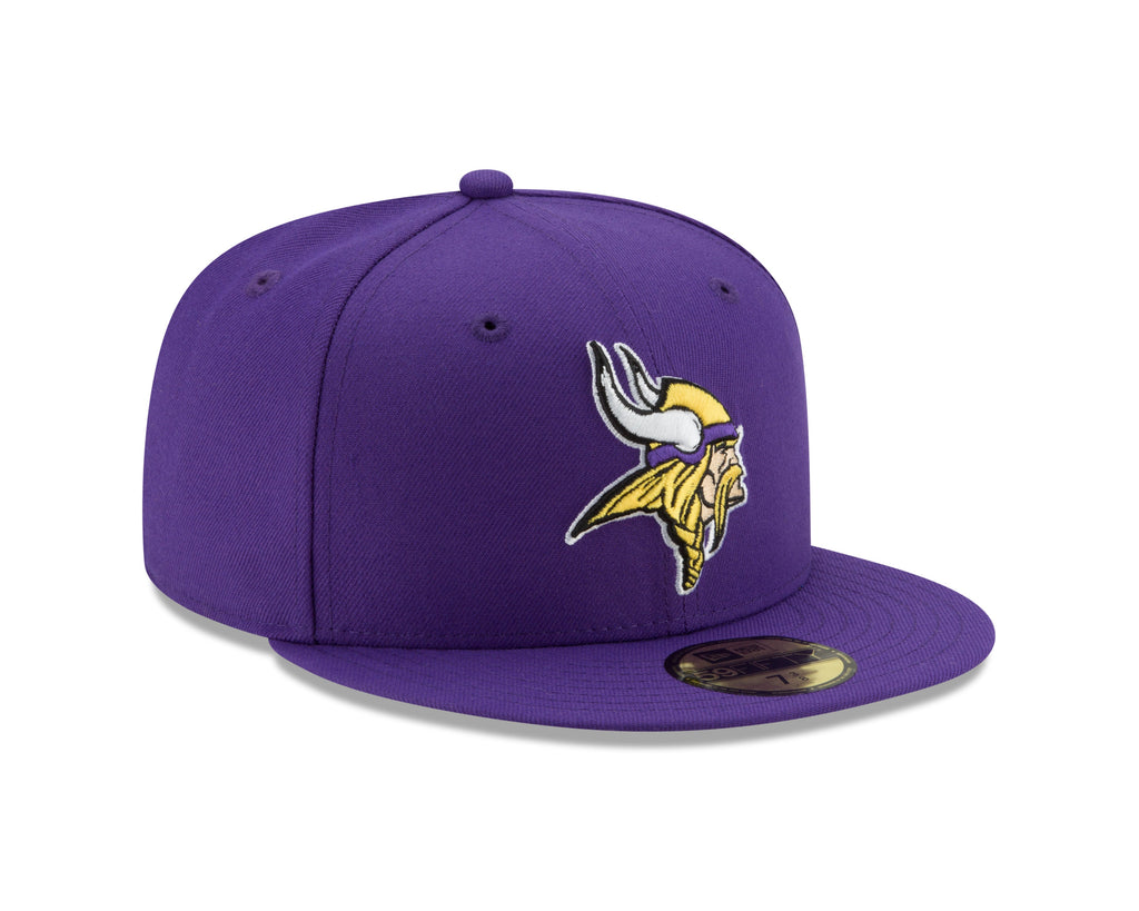 Minnesota Vikings Purple Basic 59FIFTY Fitted Hat product image 3, provided for visual reference and product detail review