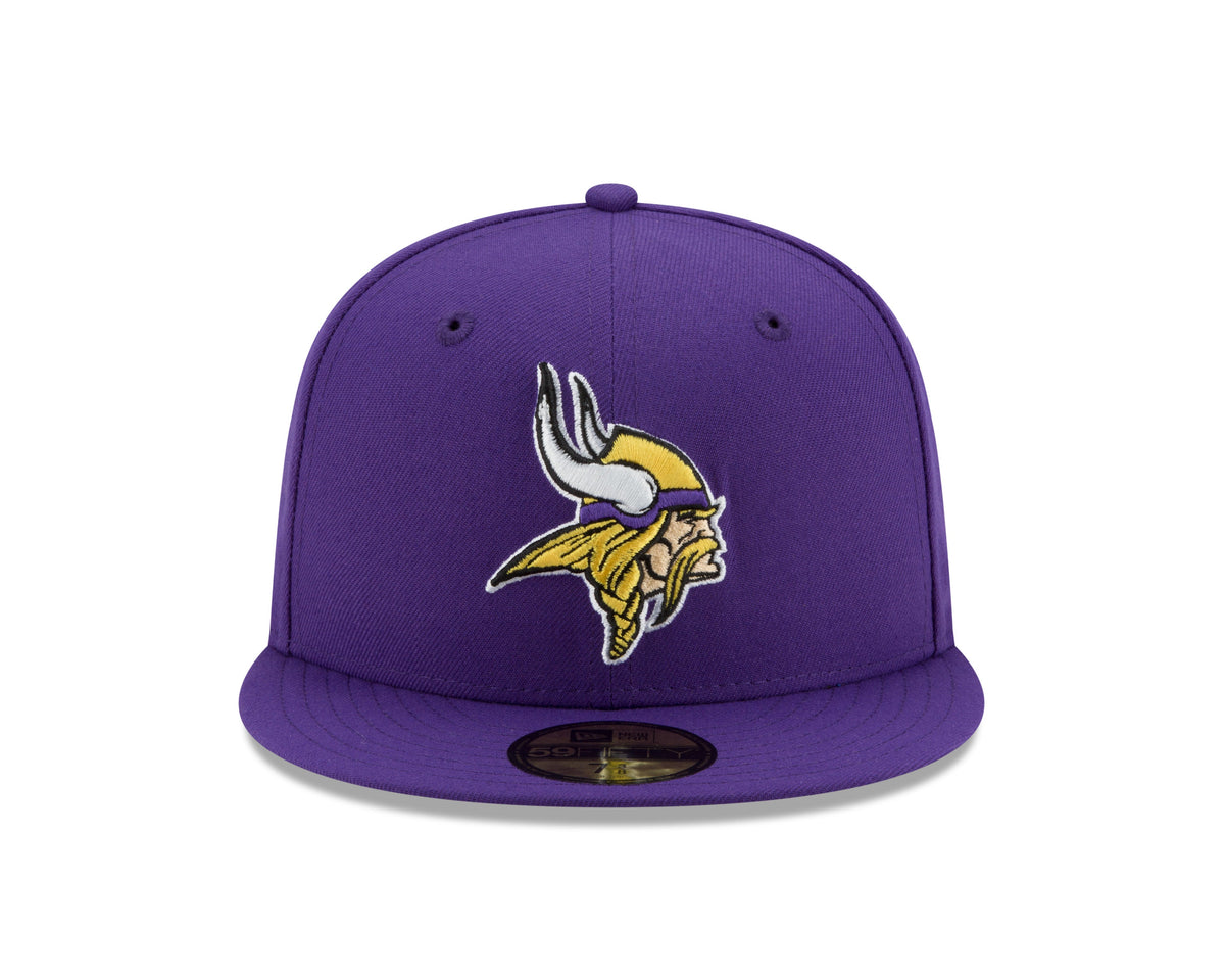 Minnesota Vikings Purple Basic 59FIFTY Fitted Hat product image 2, provided for visual reference and product detail review