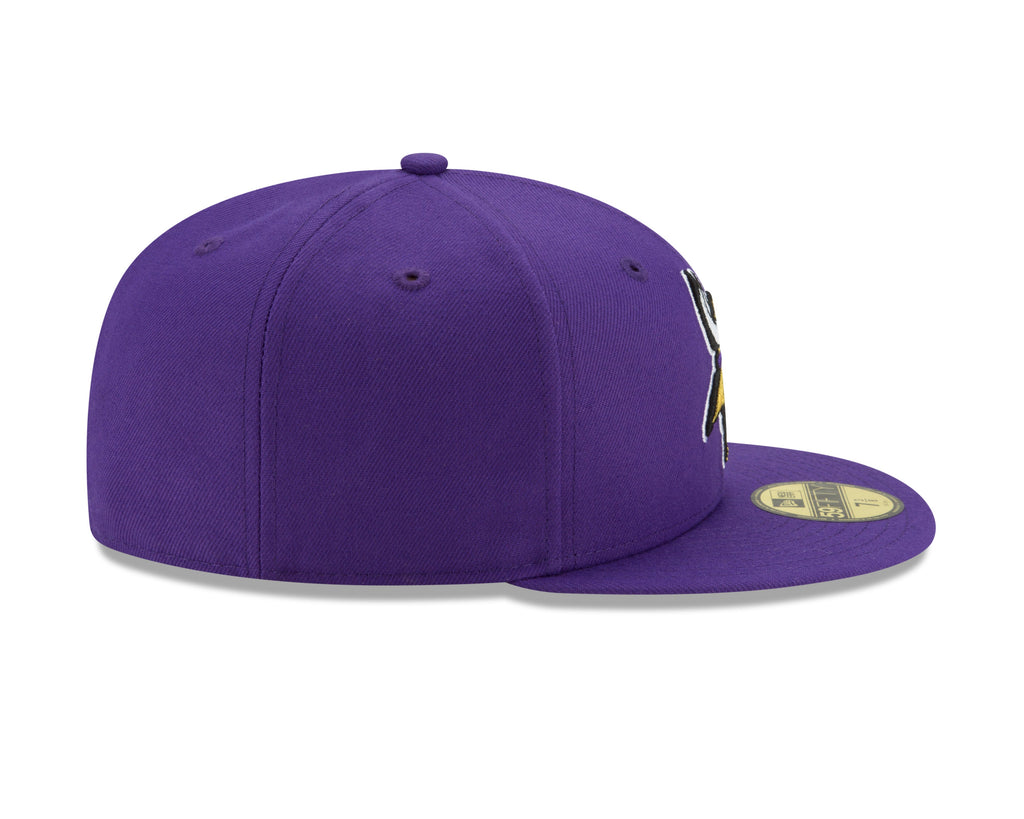 Minnesota Vikings Purple Basic 59FIFTY Fitted Hat product image 5, provided for visual reference and product detail review
