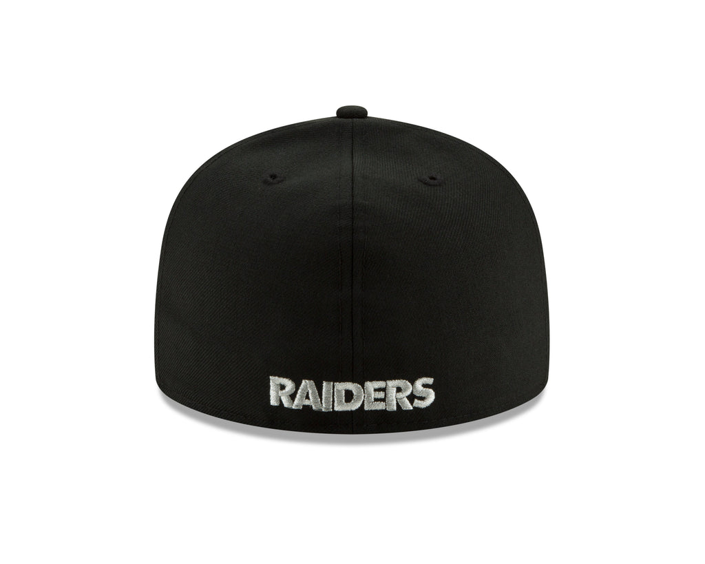 Las Vegas Raiders New Era Black Classic 59FIFTY Fitted Hat product image 6, provided for visual reference and product detail